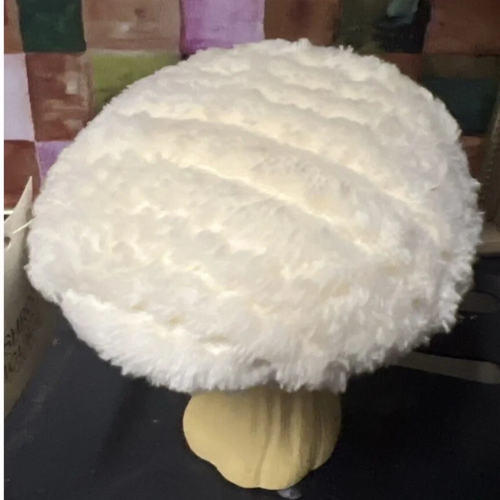 Target Bullseye 2024 Mushroom Sherpa Fabric Ivory Decor. NWT